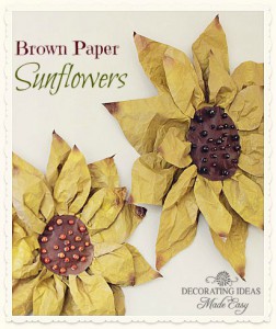 Cvet suncokreta od papira