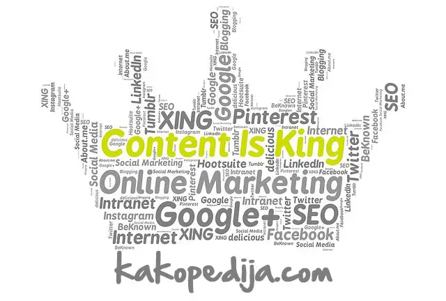 content marketing kakopedija